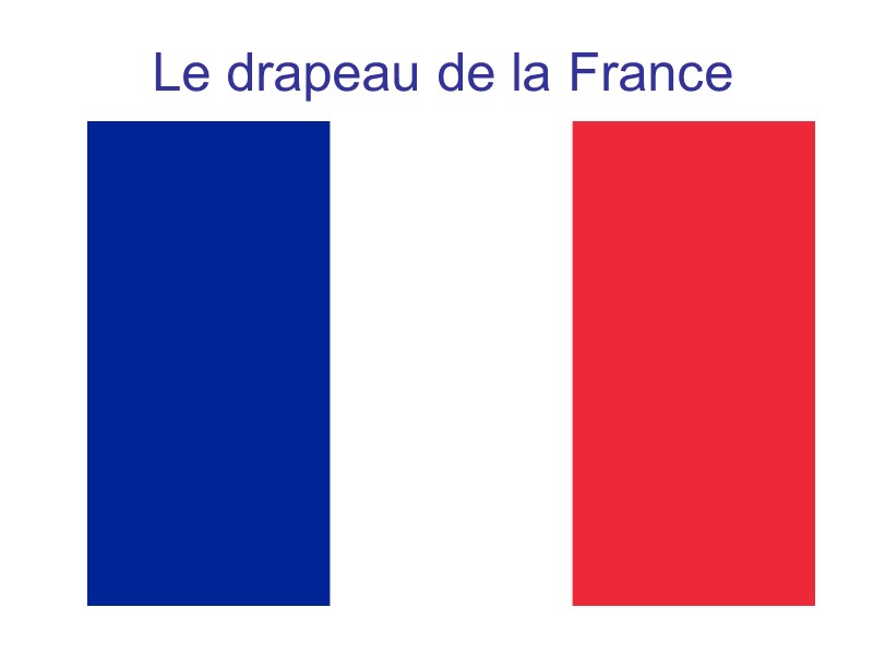 Le drapeau de la France